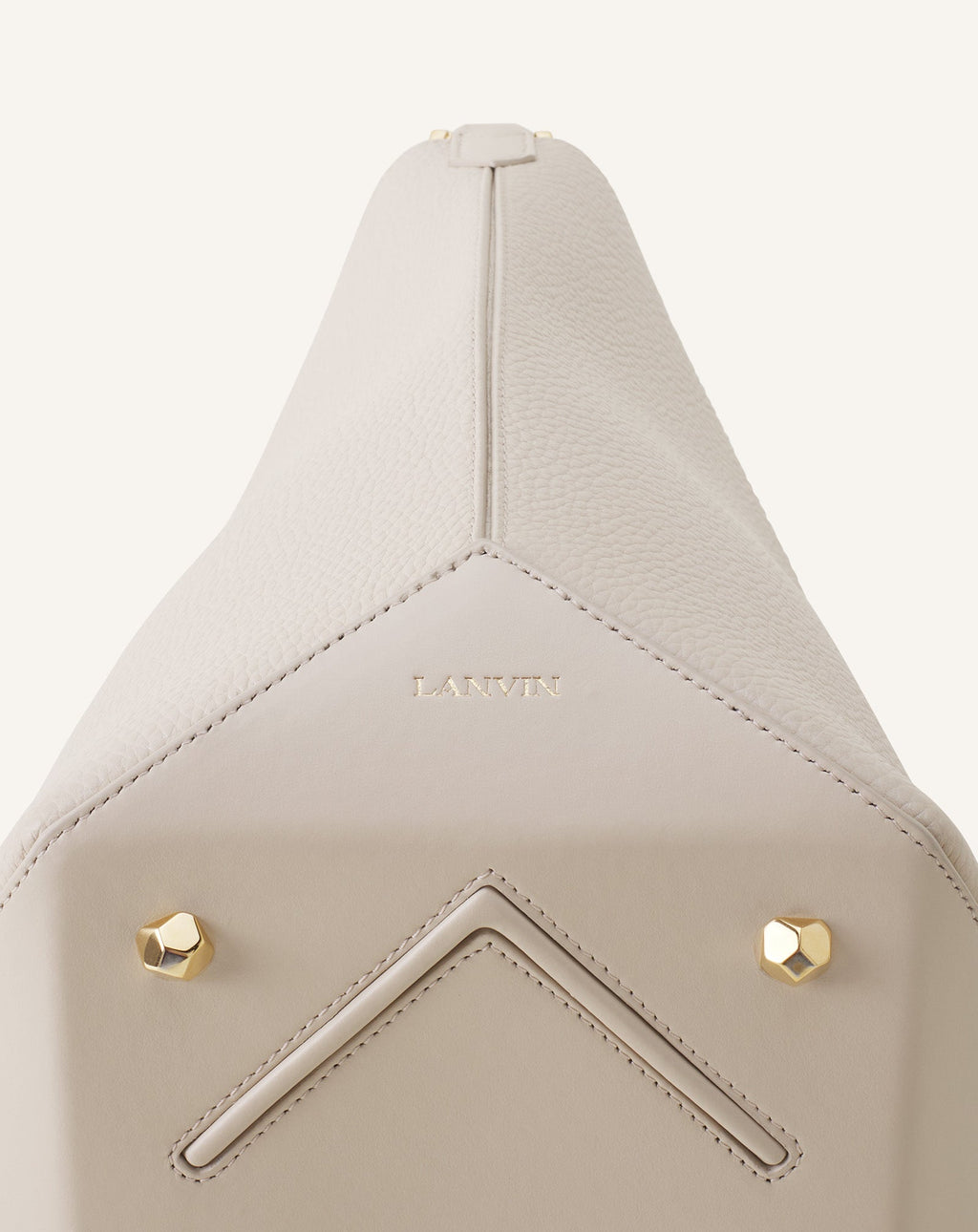 CATCH BY LANVIN BUCKET BAG IN GRAINED LEATHER