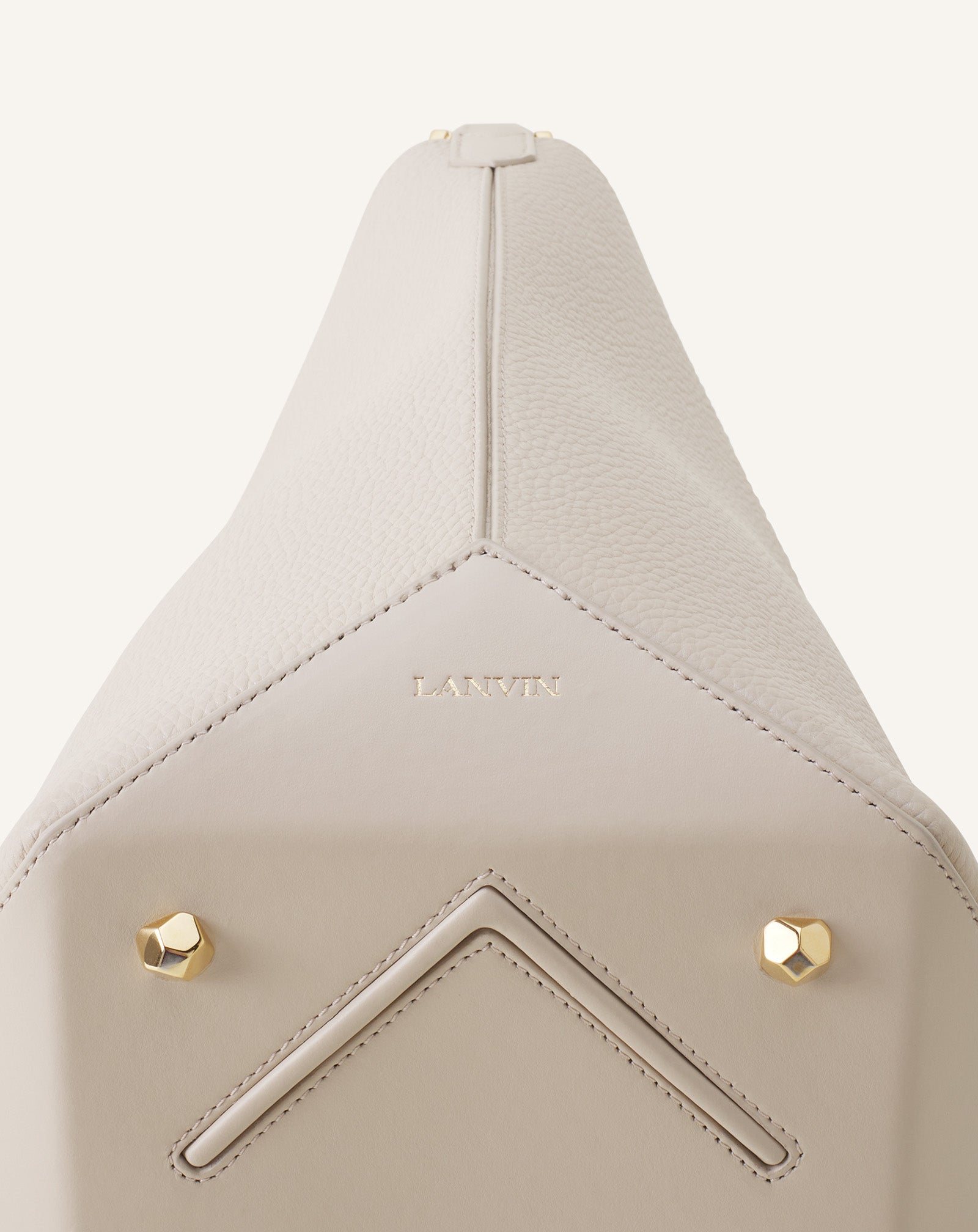 CATCH BY LANVIN BUCKET BAG IN GRAINED LEATHER
