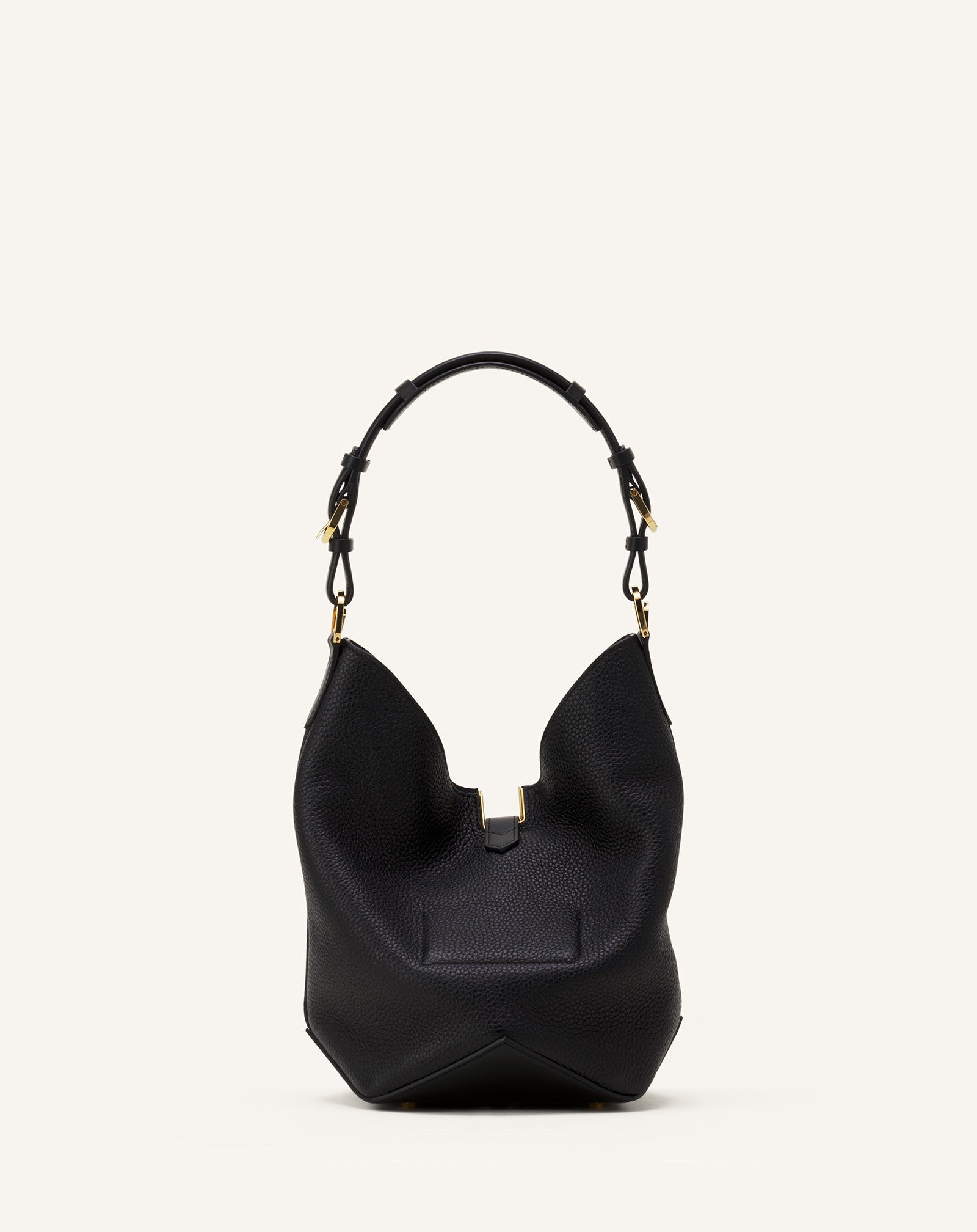 CATCH BY LANVIN BUCKET BAG IN GRAINED LEATHER