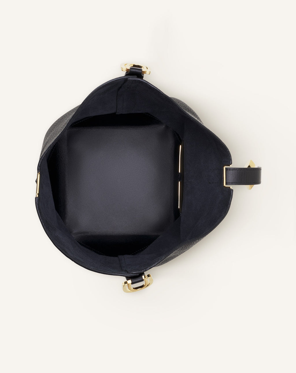 CATCH BY LANVIN BUCKET BAG IN GRAINED LEATHER