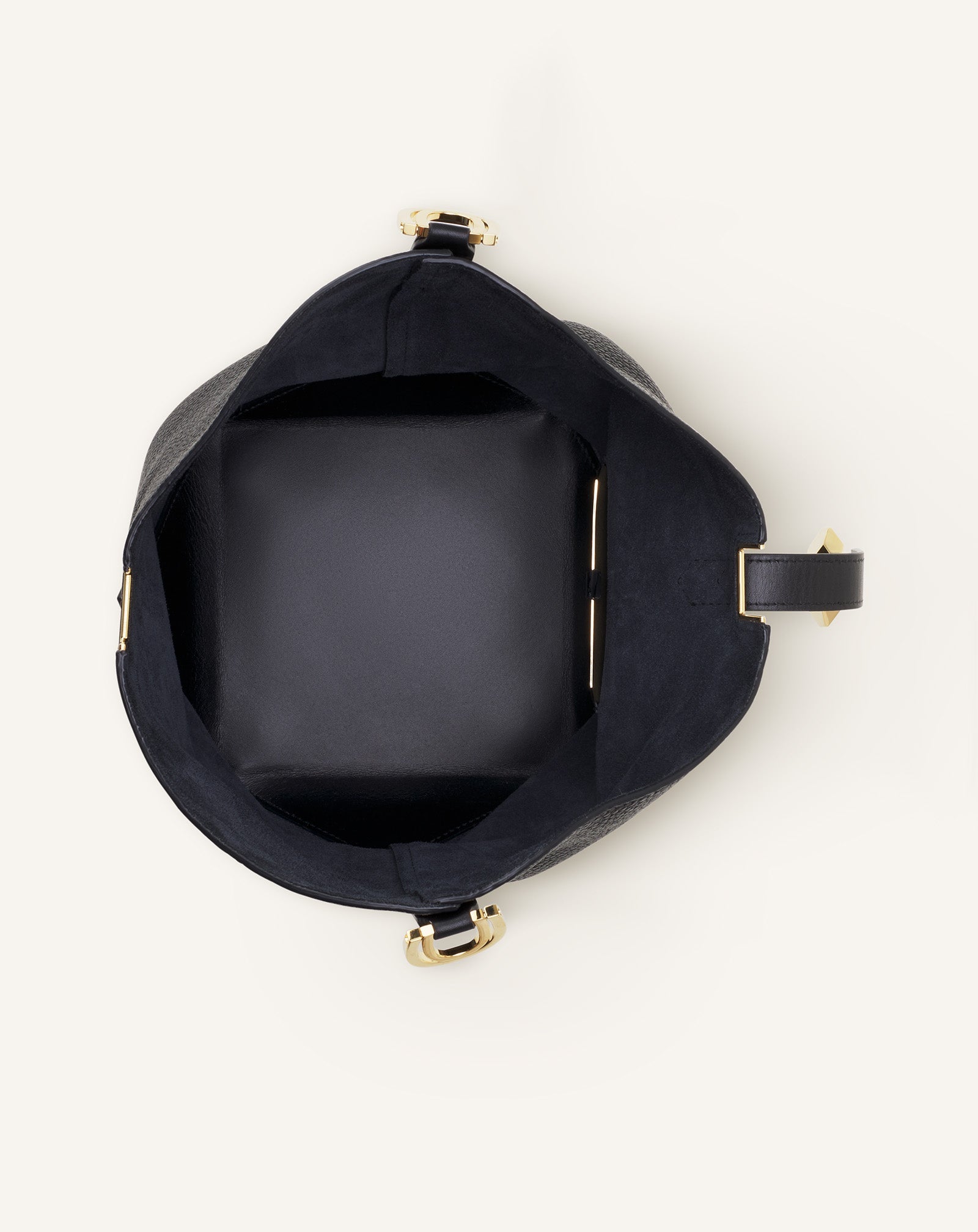 CATCH BY LANVIN BUCKET BAG IN GRAINED LEATHER