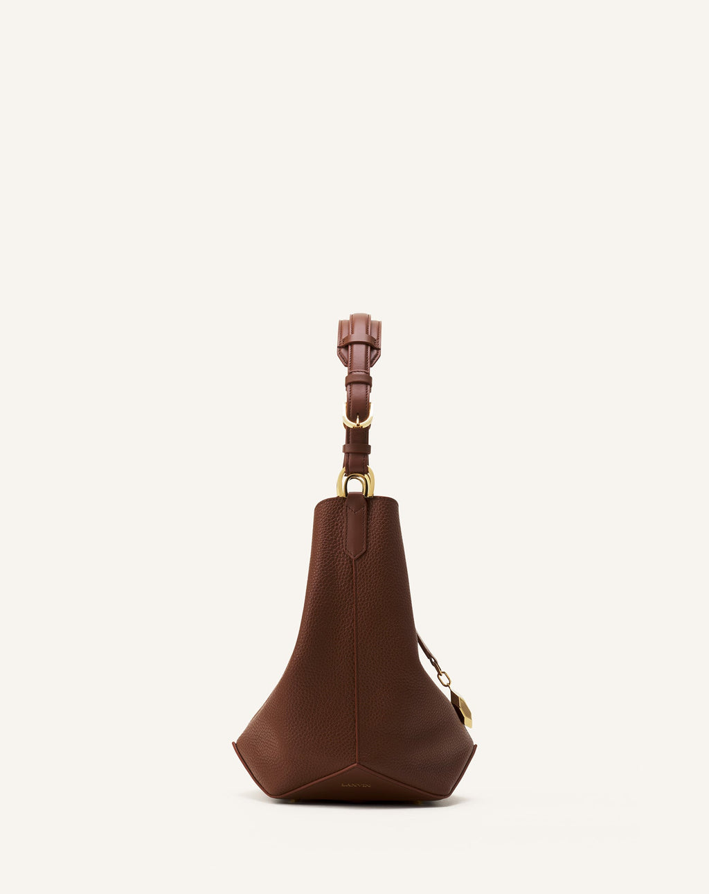 CATCH BY LANVIN BUCKET BAG IN GRAINED LEATHER