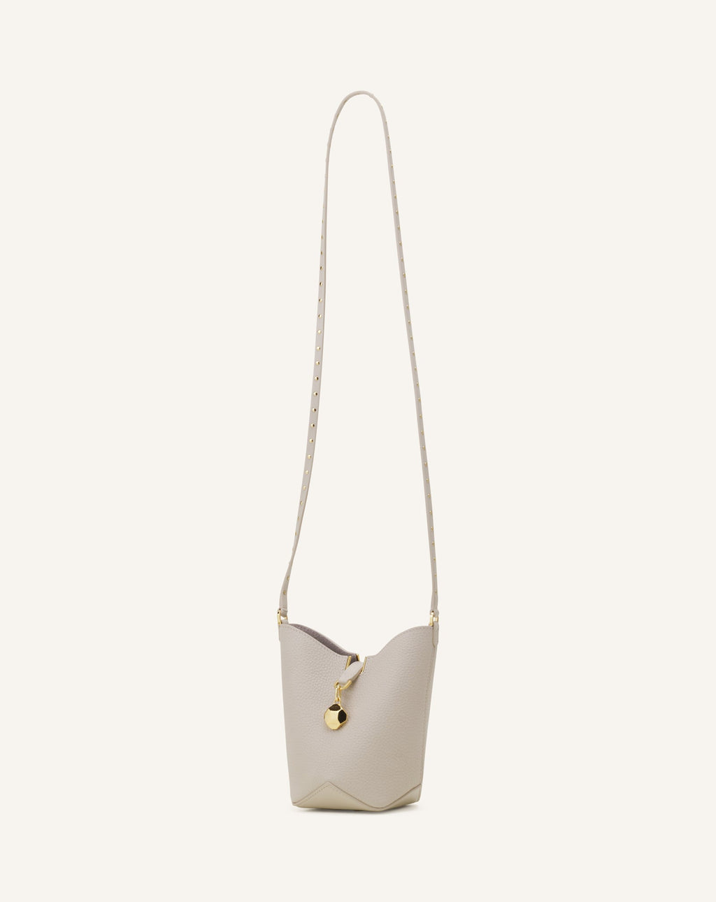 CATCH BY LANVIN NANO BUCKET BAG IN LEATHER