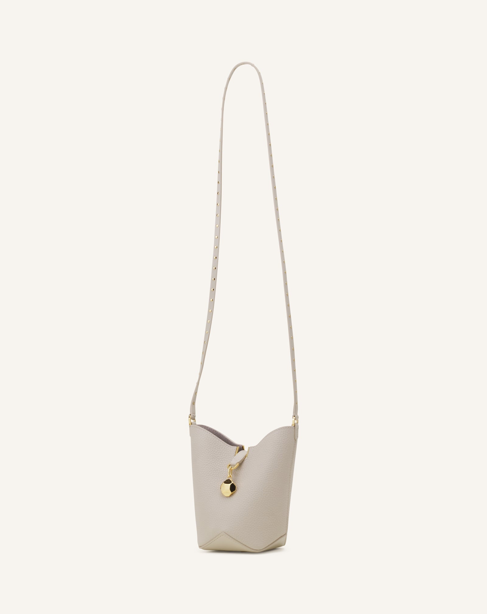 CATCH BY LANVIN NANO BUCKET BAG IN LEATHER