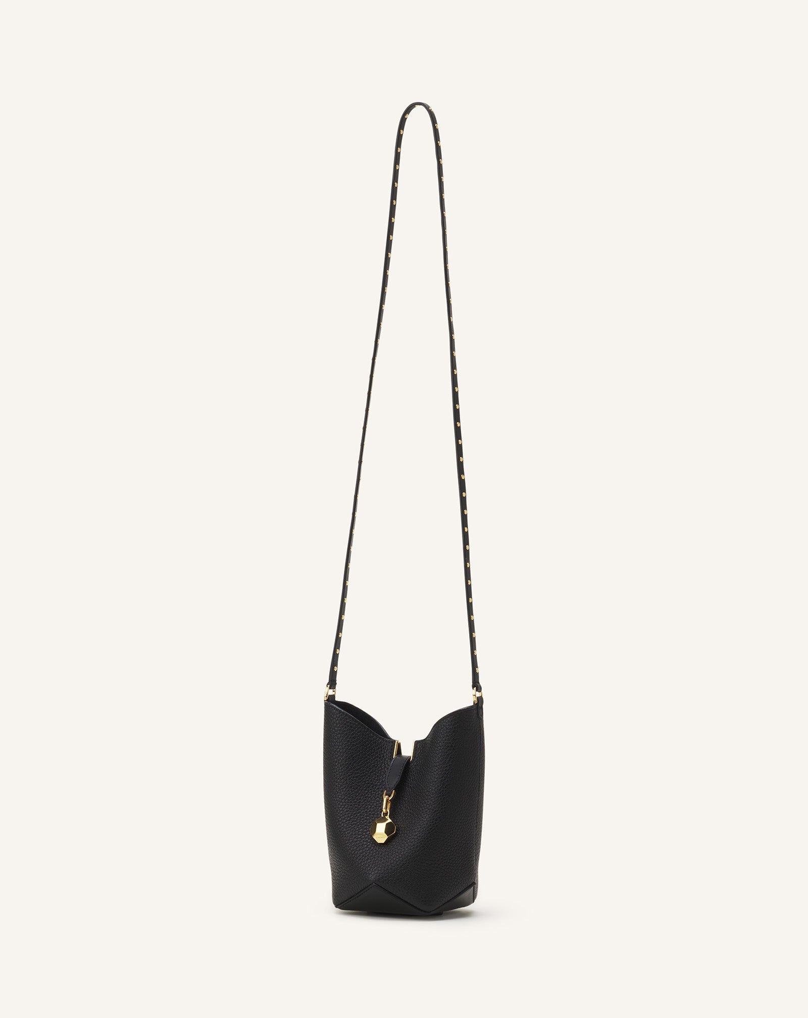 CATCH BY LANVIN NANO BUCKET BAG IN LEATHER