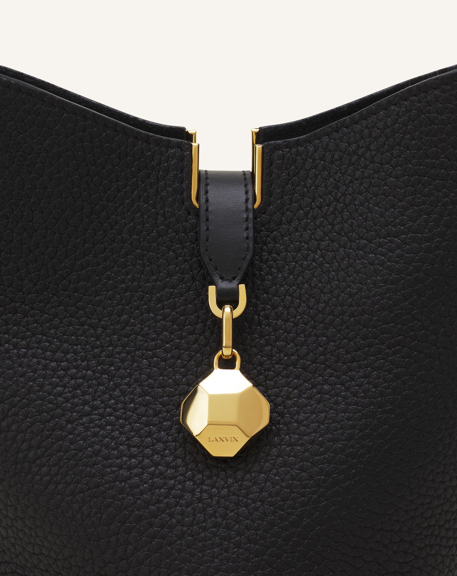 CATCH BY LANVIN NANO BUCKET BAG IN LEATHER