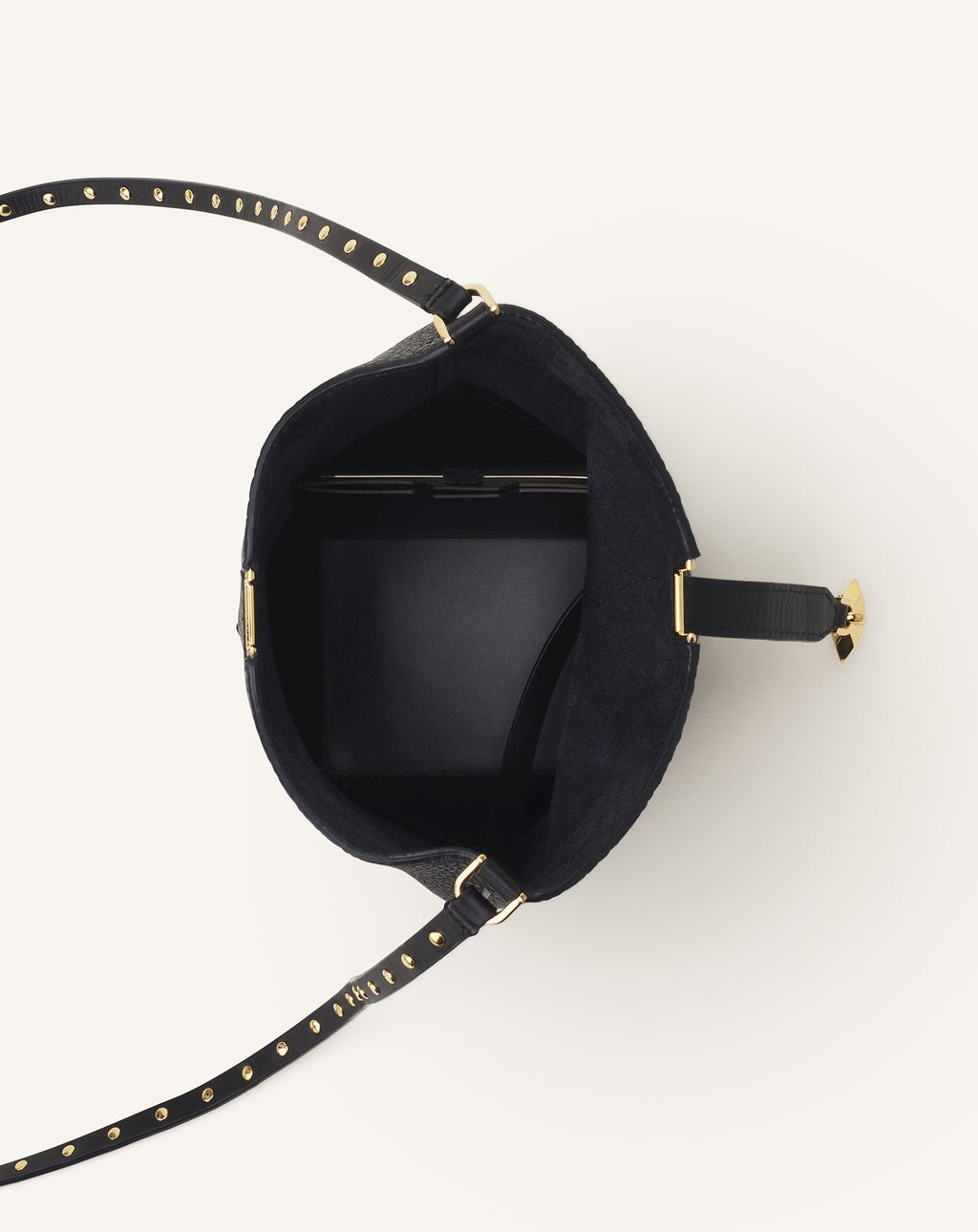 CATCH BY LANVIN NANO BUCKET BAG IN LEATHER
