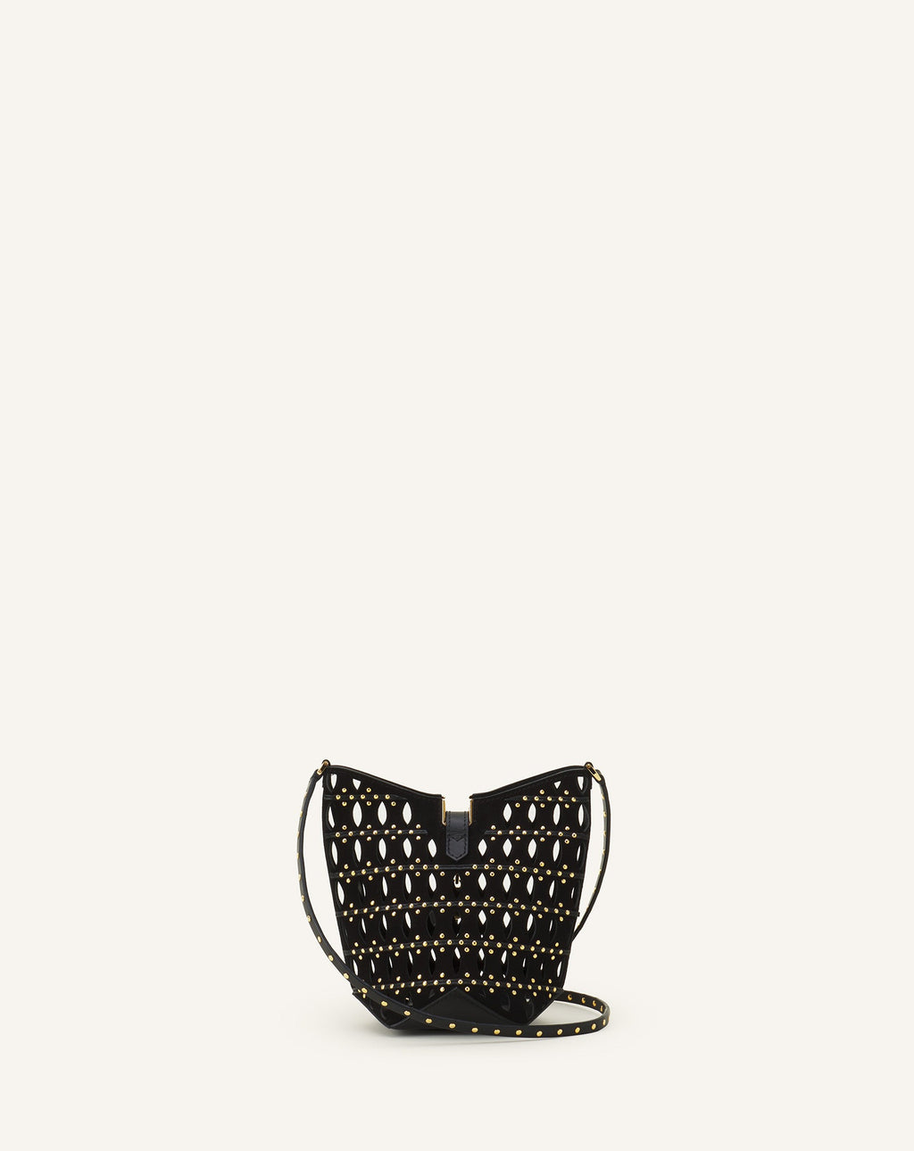 CATCH BY LANVIN NANO BUCKET BAG IN SUEDE
