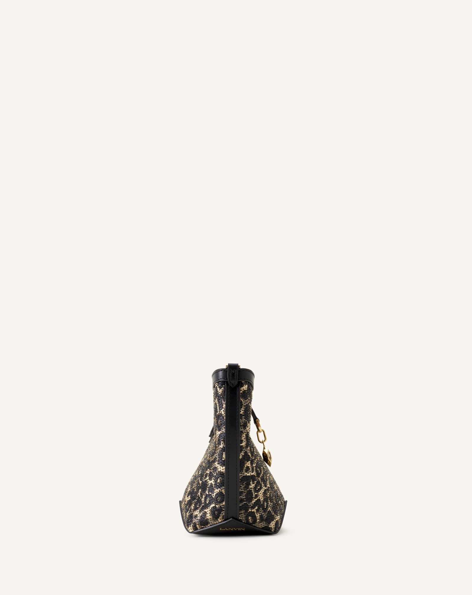 CATCH BY LANVIN NANO BUCKET BAG IN RAFFIA