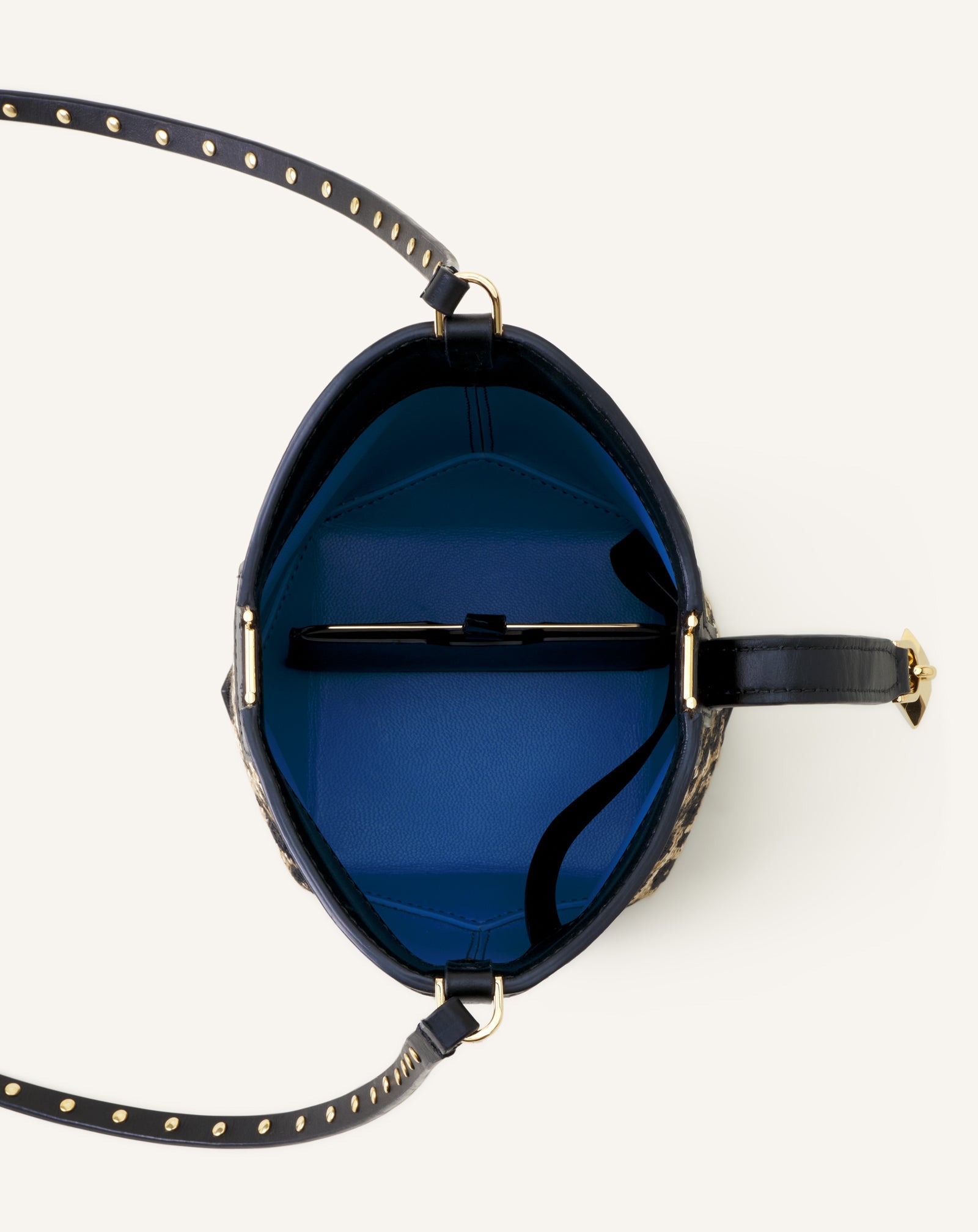 CATCH BY LANVIN NANO BUCKET BAG IN RAFFIA