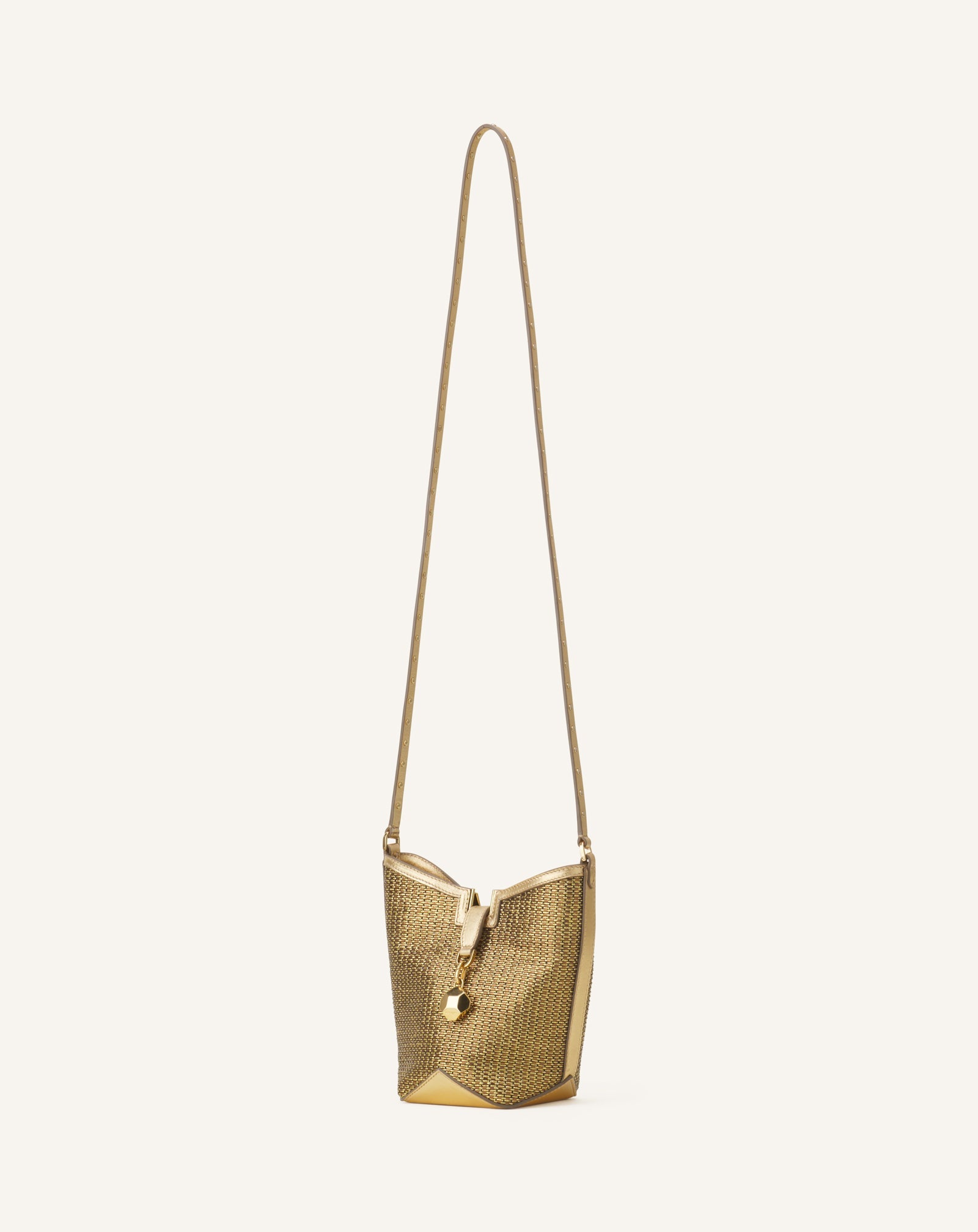 CATCH BY LANVIN BUCKET BAG IN RAFFIA