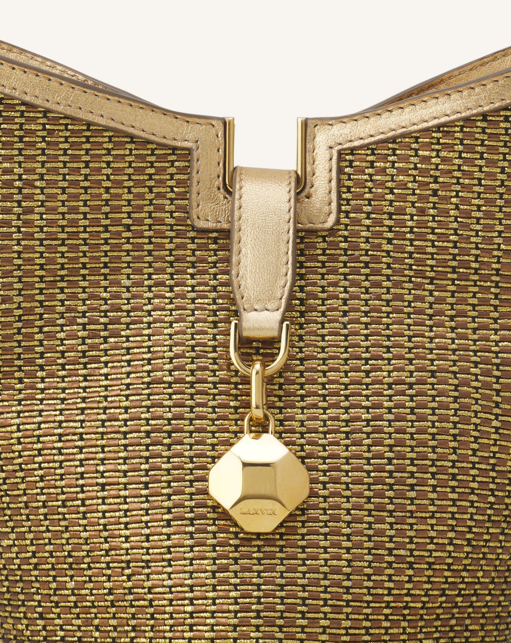 CATCH BY LANVIN BUCKET BAG IN RAFFIA