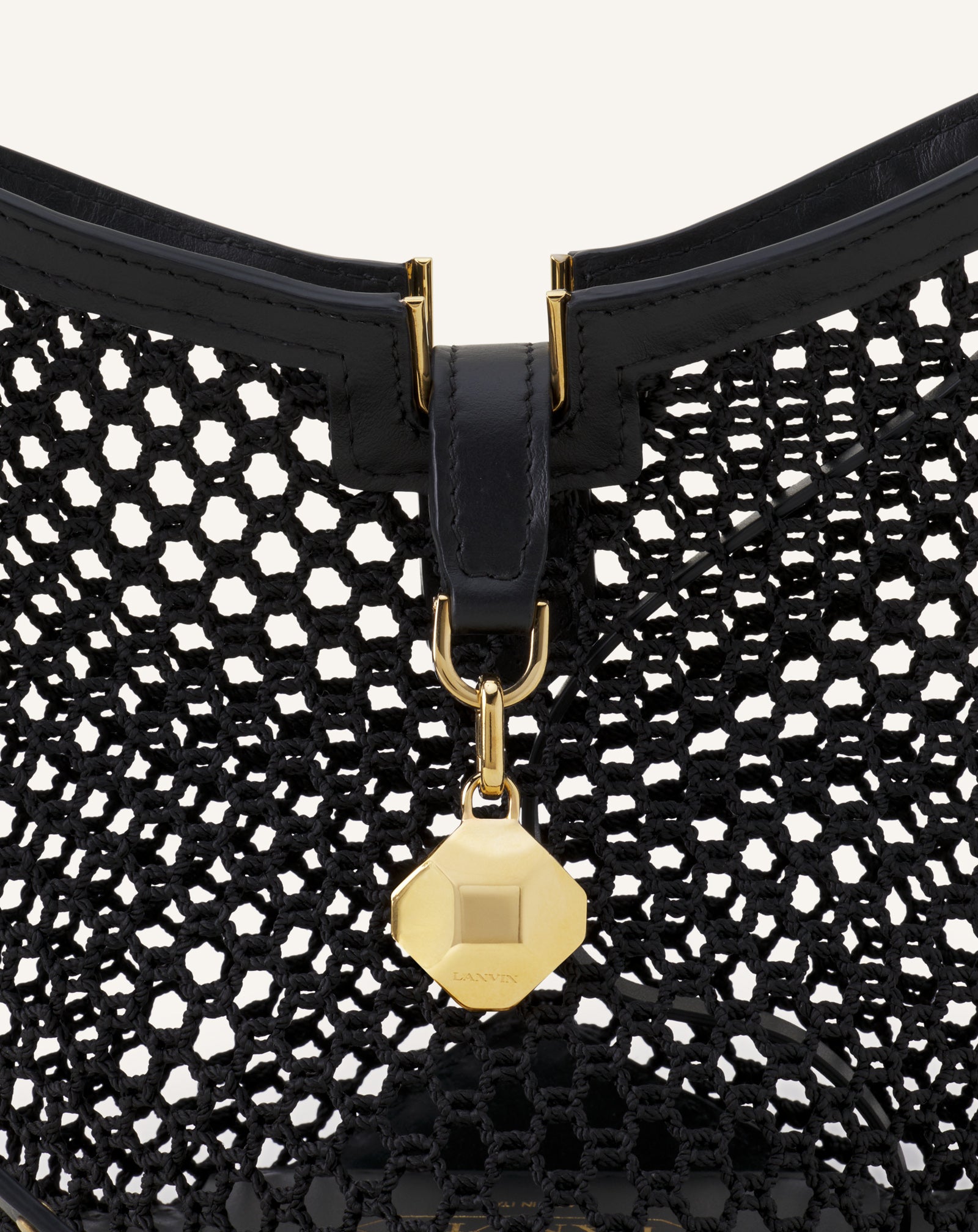 CATCH BY LANVIN NANO BUCKET BAG IN MESH