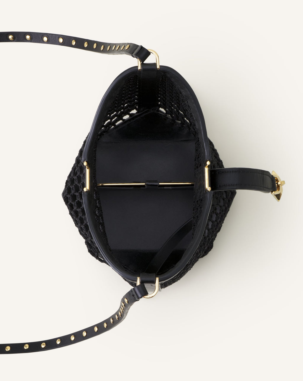 CATCH BY LANVIN NANO BUCKET BAG IN MESH