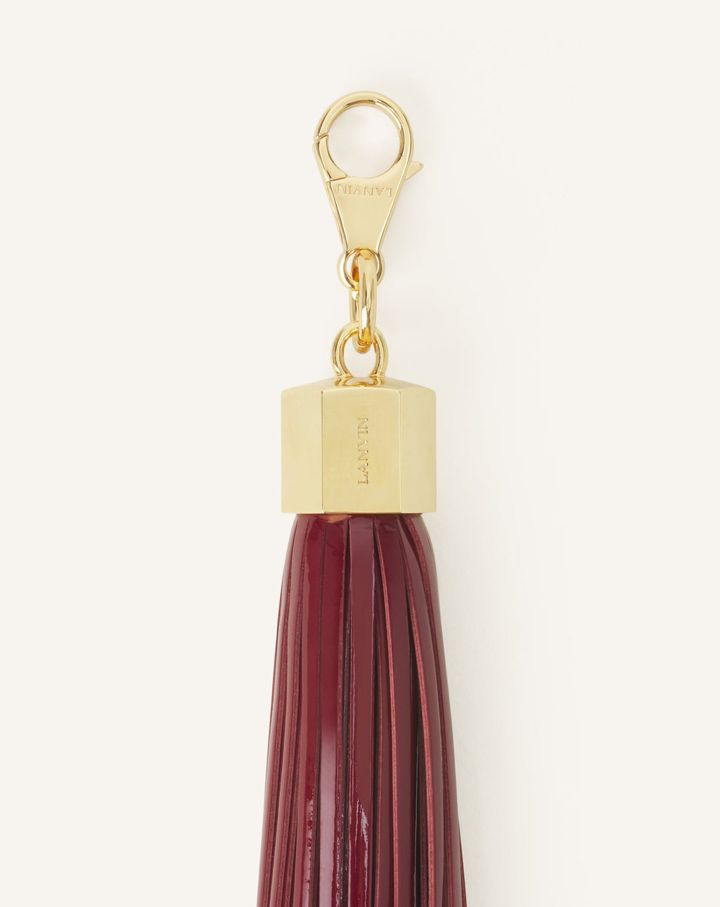LEATHER POMPOM BAG CHARM