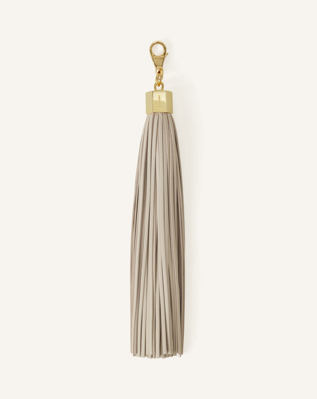 LEATHER POMPOM BAG CHARM