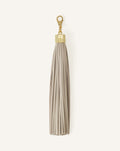 LEATHER POMPOM BAG CHARM
