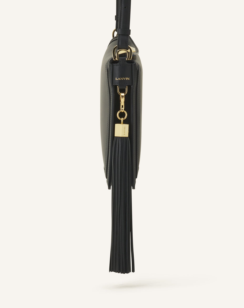 LEATHER POMPOM BAG CHARM