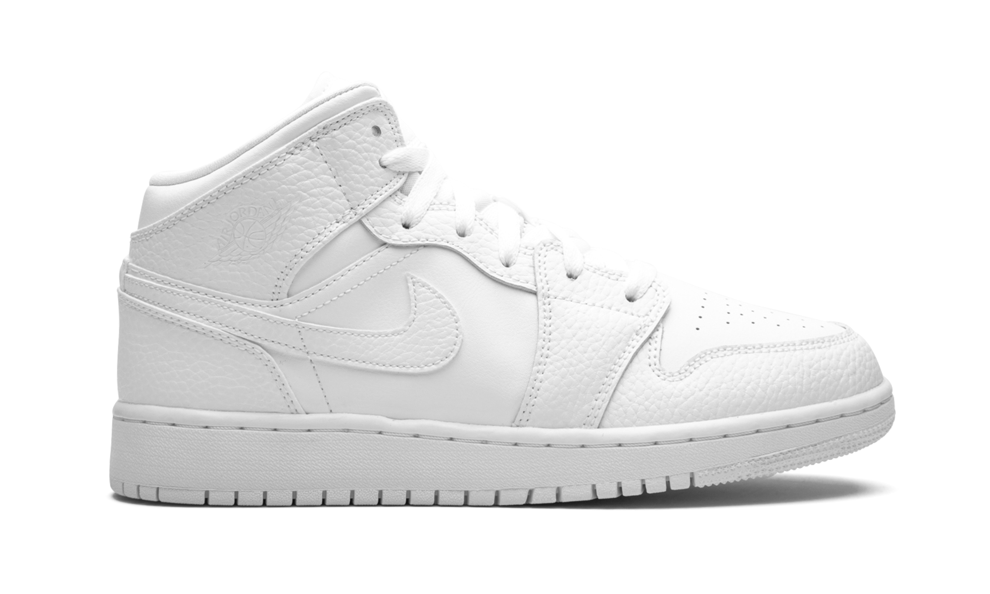 Air Jordan 1 Mid GS "Triple White" 554725 130