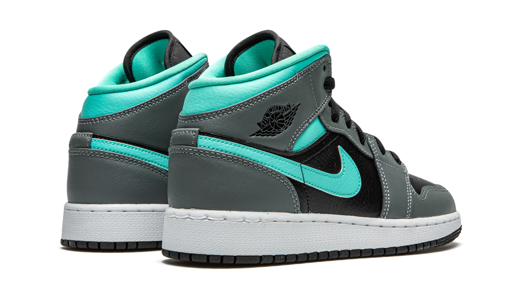 Air Jordan 1 Mid GS "Grey / Aqua" 554725 063