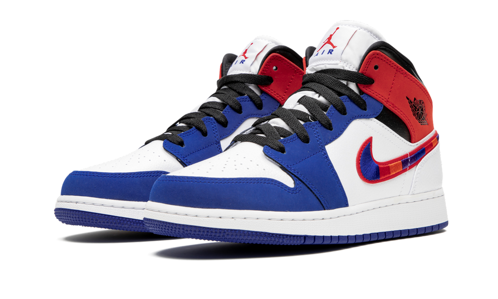 Air Jordan 1 Mid SE GS "Multicolor Swoosh" BQ6931 146