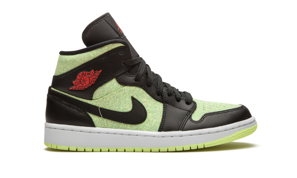 AIR JORDAN 1 MID SE WMNS "Barely Volt / Chile Red" CV5276 003