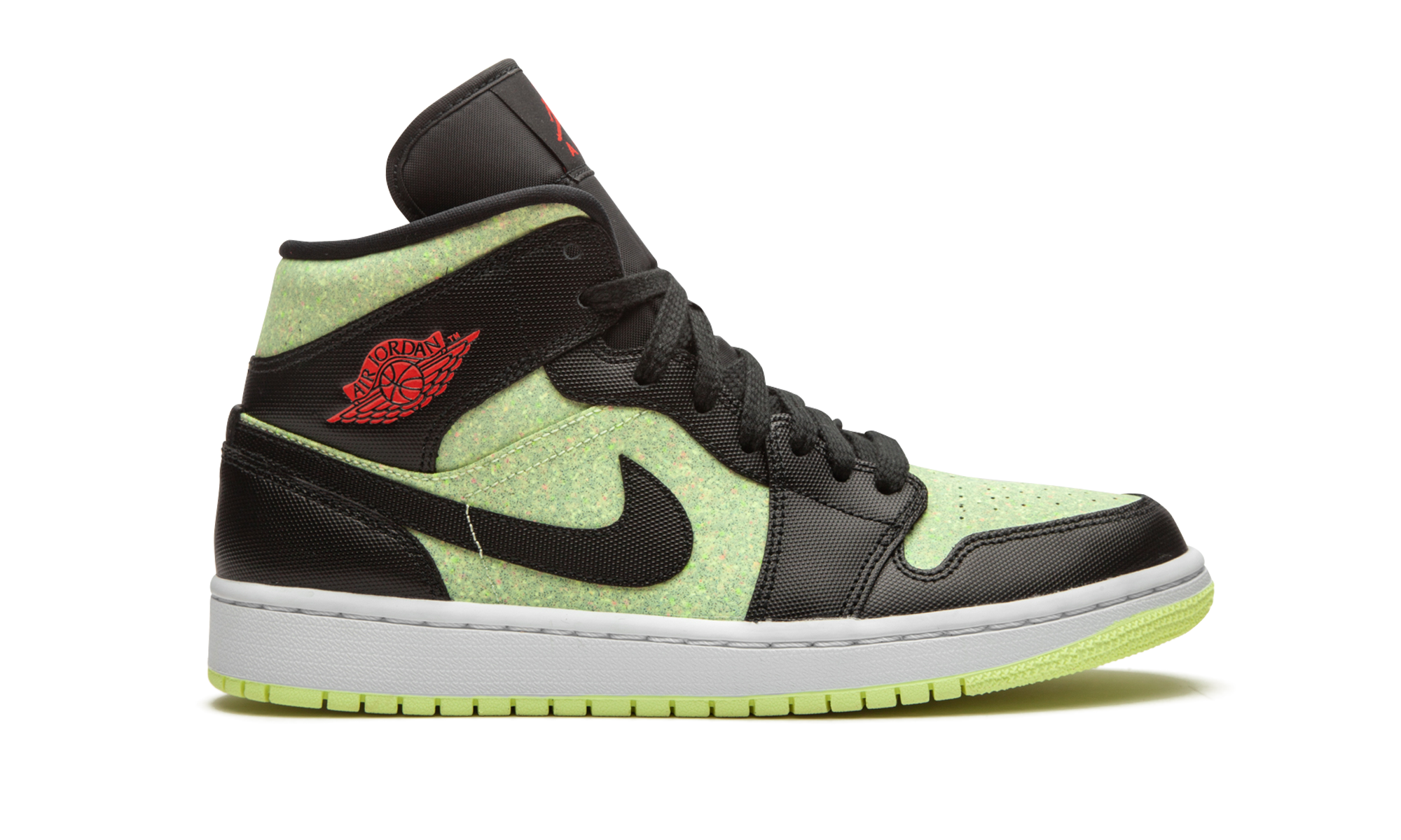 AIR JORDAN 1 MID SE WMNS "Barely Volt / Chile Red" CV5276 003