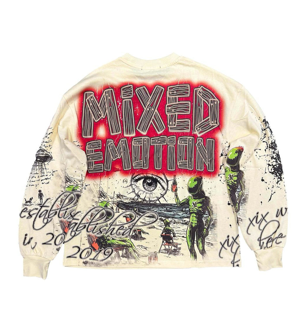 Mixed Emotions Art Club L/S Tee Cream