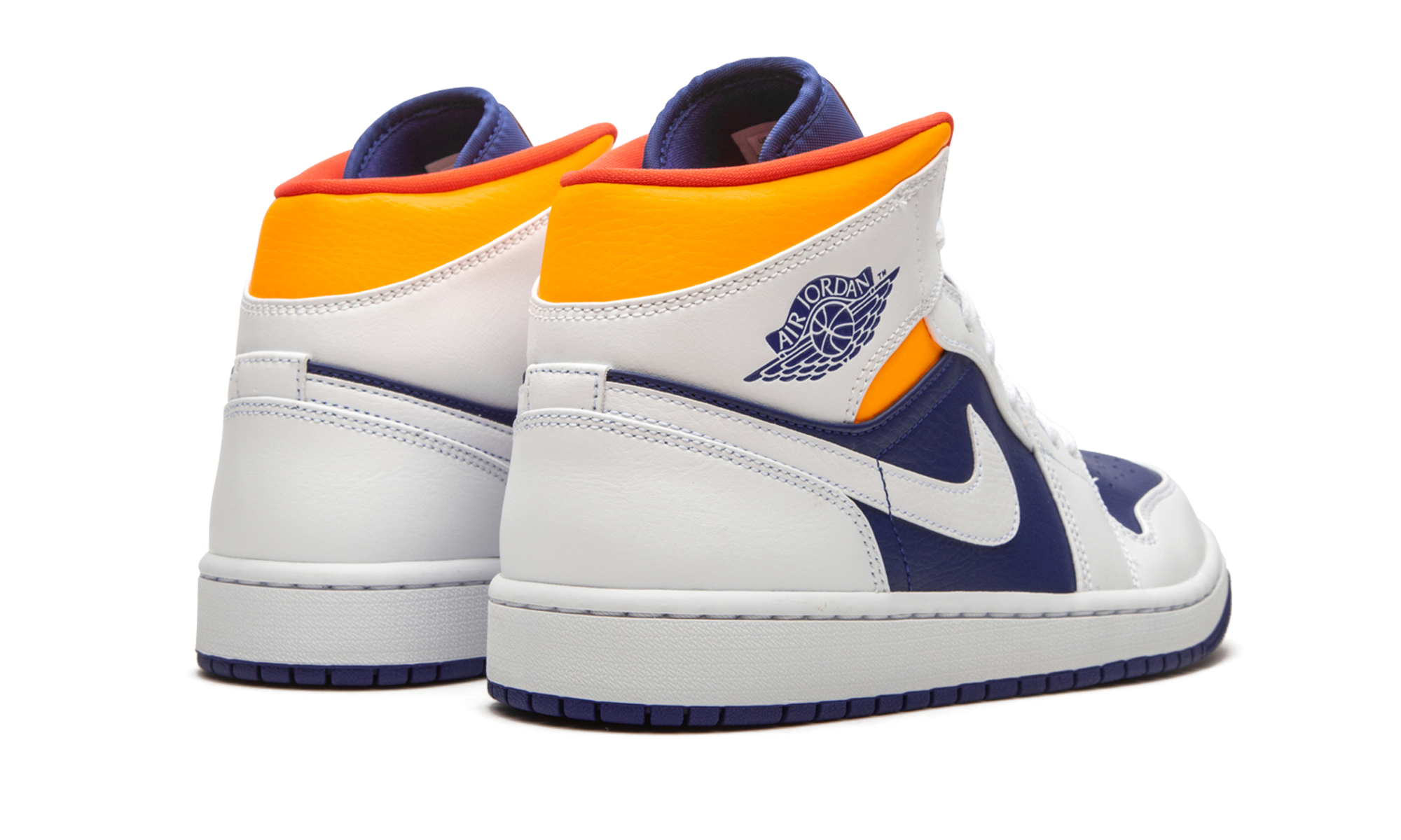 Air Jordan 1 Mid "Royal Blue / Laser Orange" 554724 131