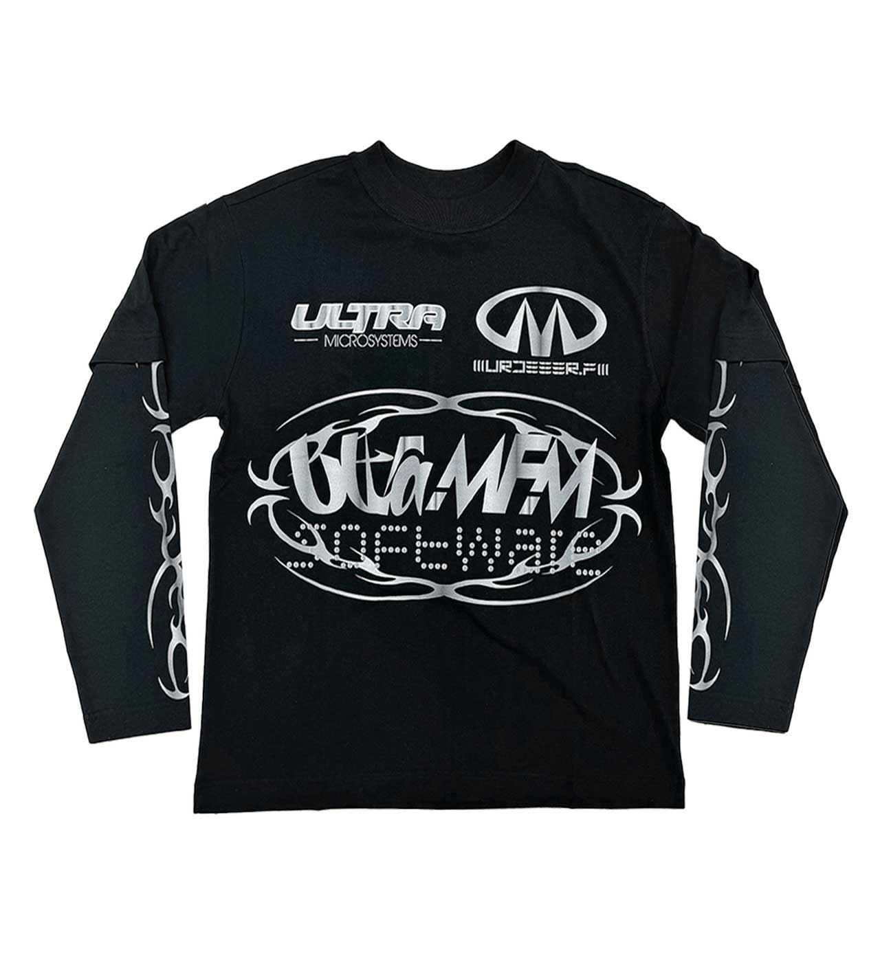 Murd333r MFM x Ultra Long Sleeve Black