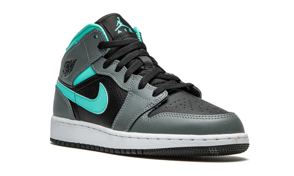 Air Jordan 1 Mid GS "Grey / Aqua" 554725 063