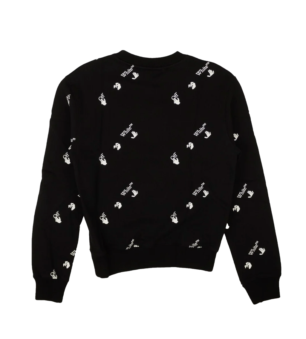Off-White Black White All Over Slim Crewneck