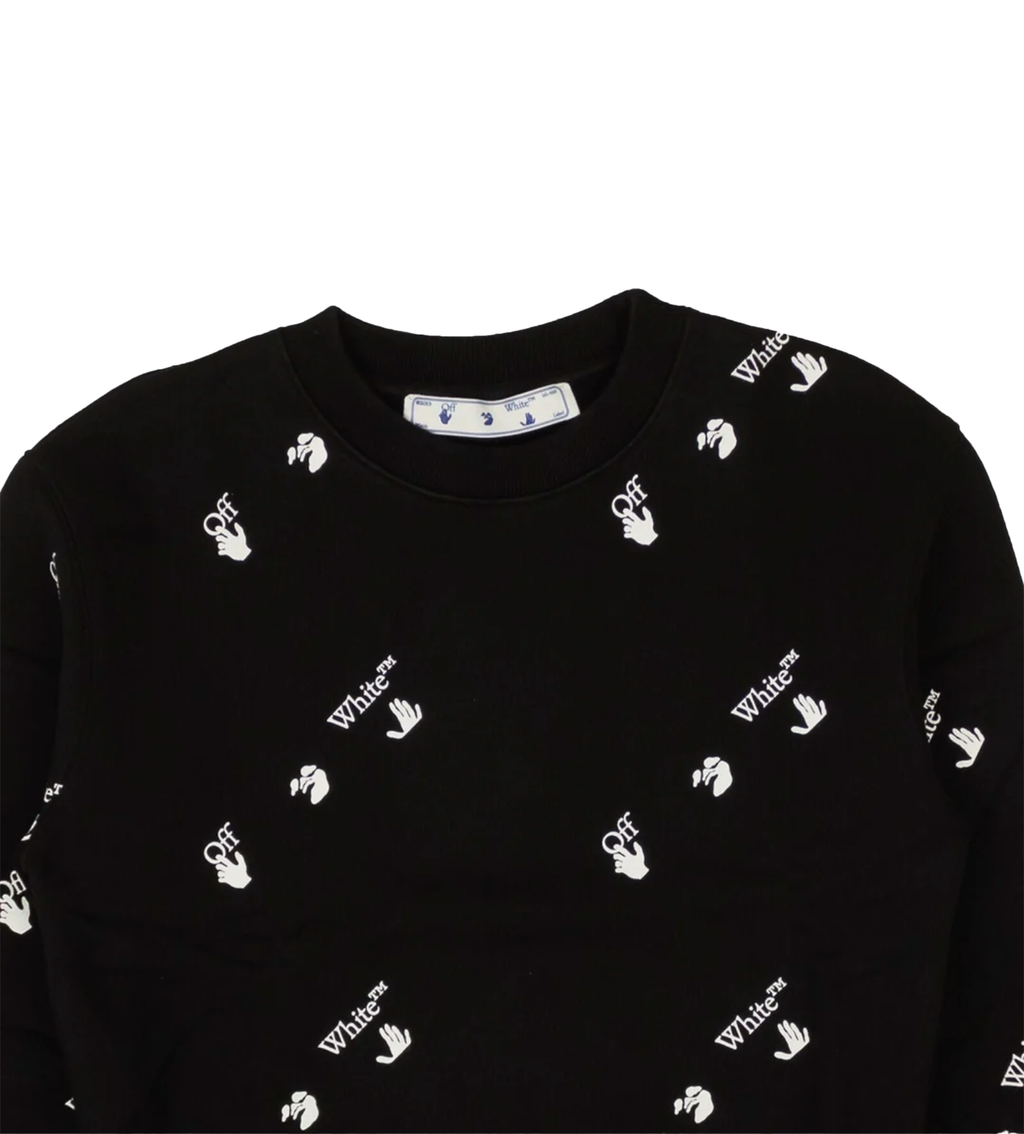 Off-White Black White All Over Slim Crewneck