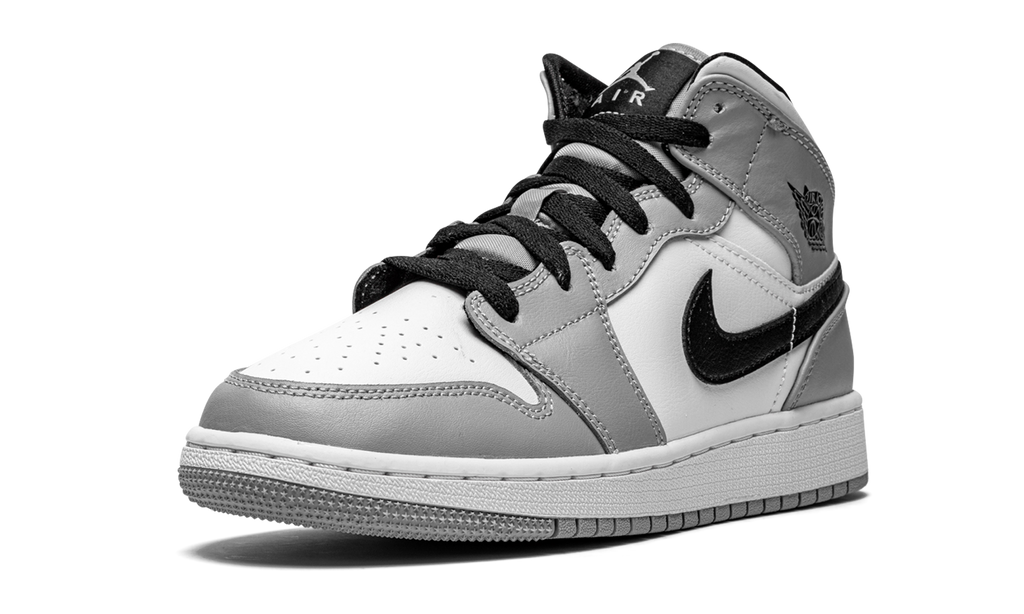 Air Jordan 1 Mid GS "Light Smoke Grey" 554725 092