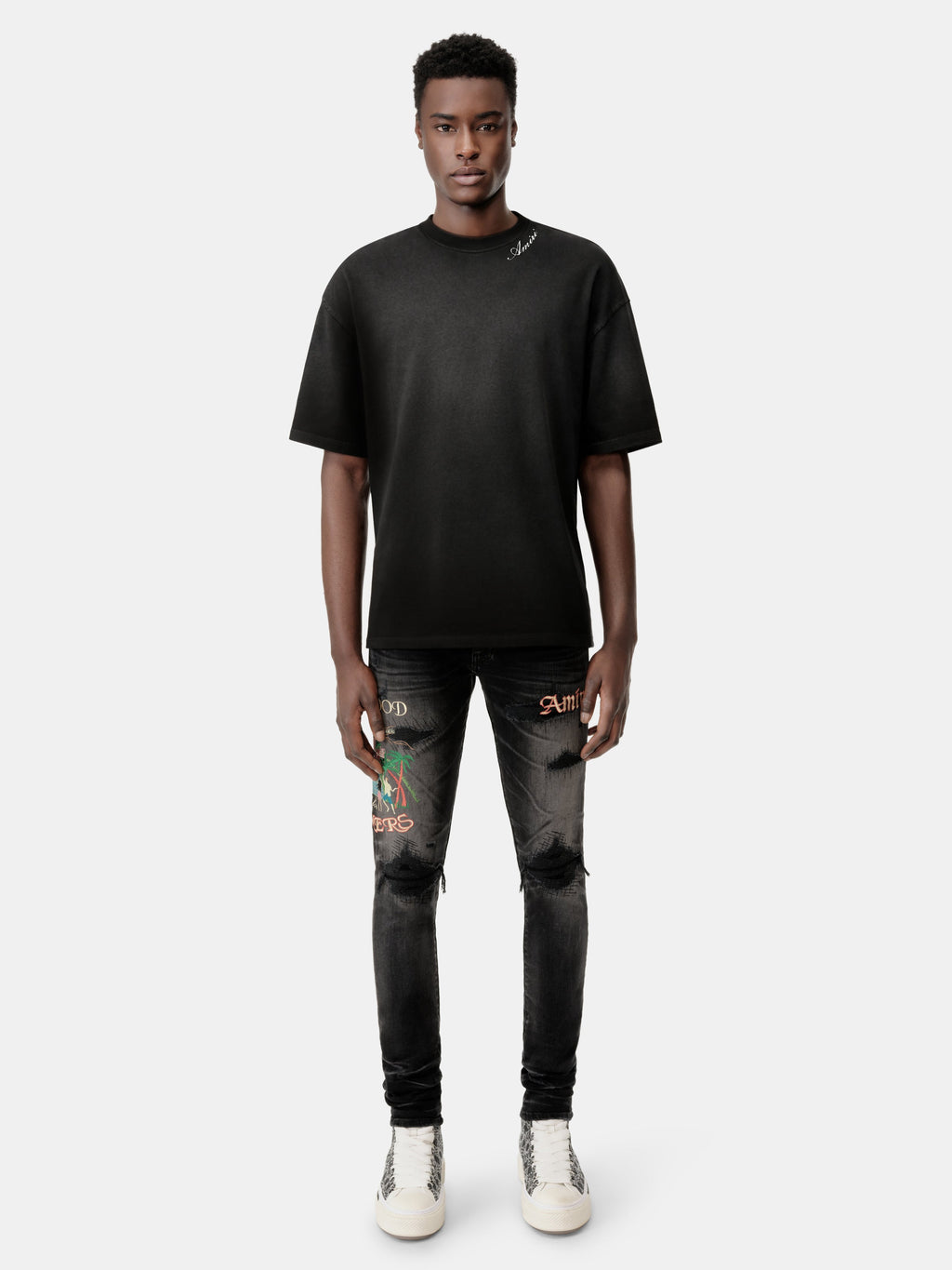 AMIRI SCRIPT TEE - Black