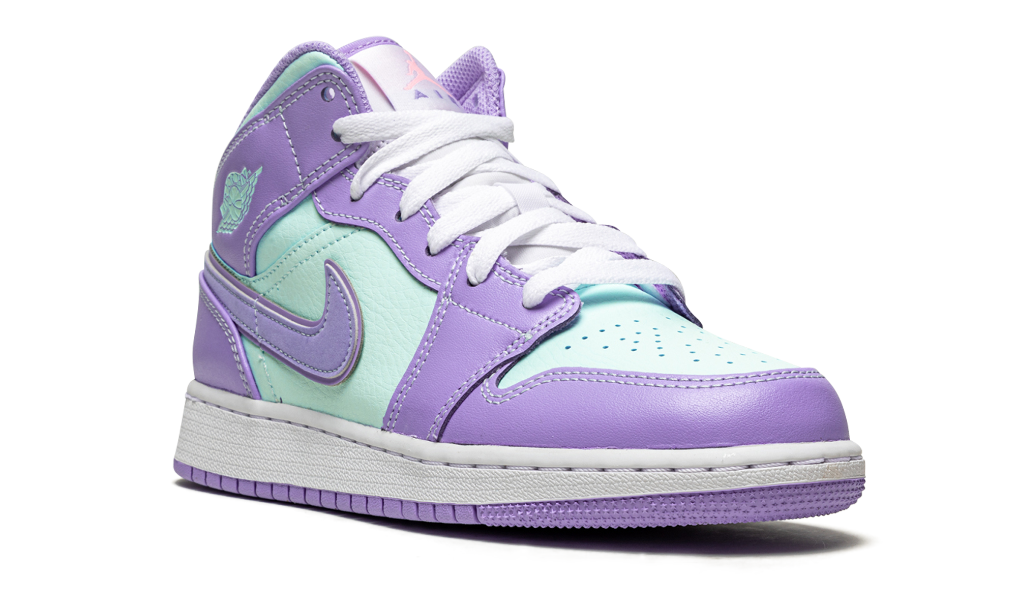 Air Jordan 1 Mid GS "Purple Pulse / Arctic Punch" 554725 500