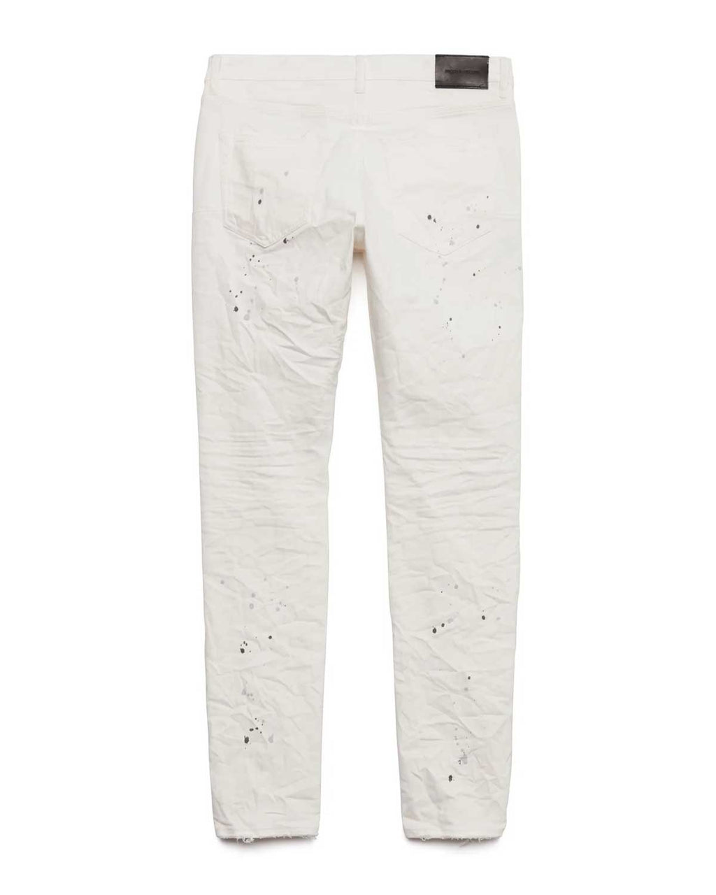 Purple Brand Optic Paint Blowout Pants White