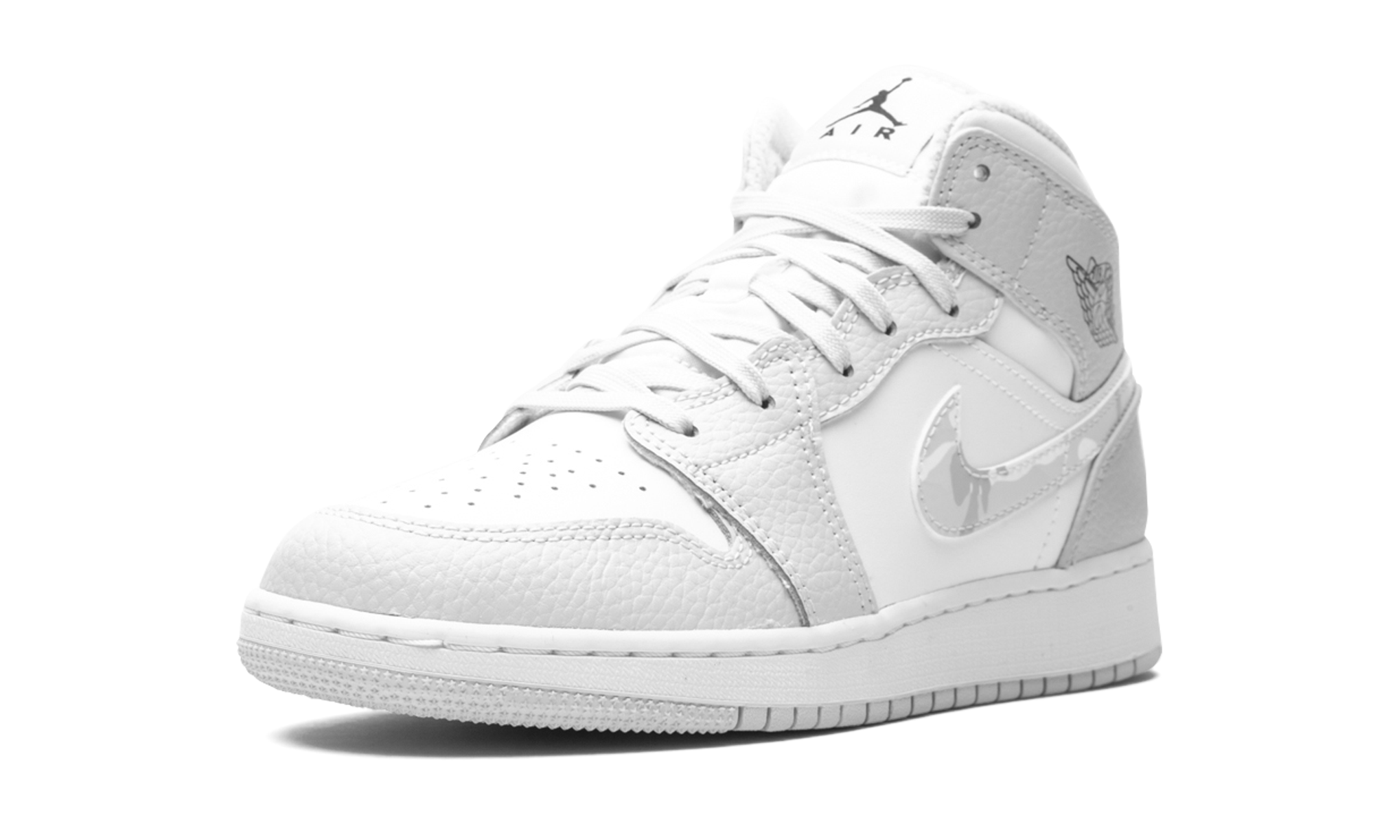 Air Jordan 1 MID SE GS "Grey Camo Swoosh" DD3235 100
