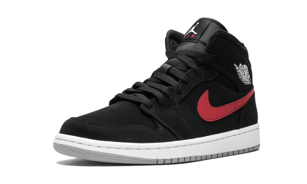 Air Jordan 1 Mid "Multicolor Swoosh Black" 554724 065