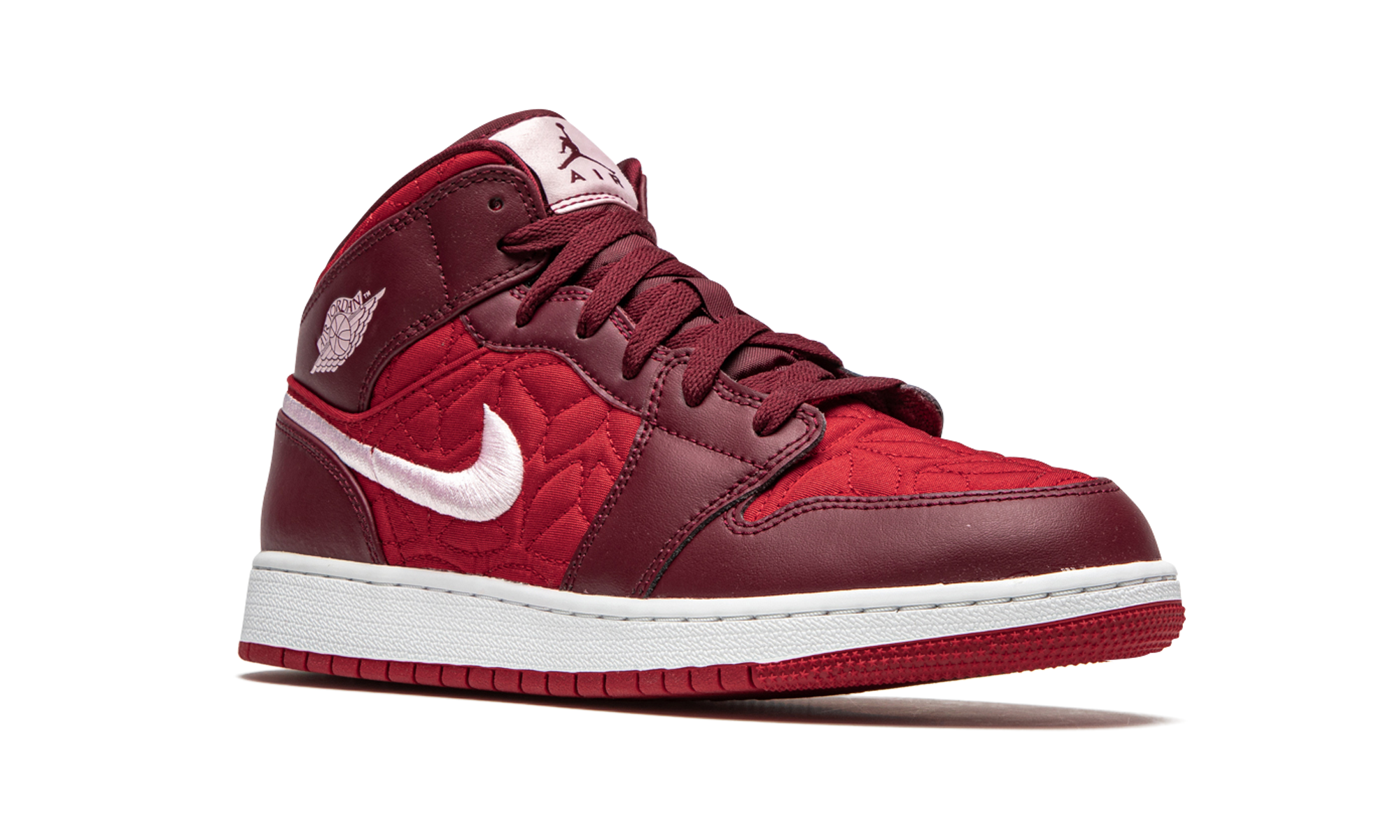 Air Jordan 1 Mid SE GS "Red Quilt" AV5174 600
