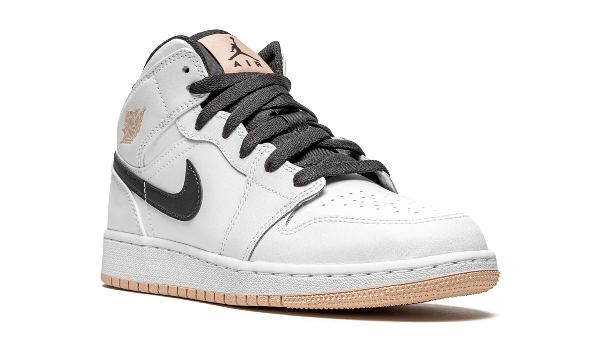 Air Jordan 1 Mid GS "White / Arctic Orange" 554725 180