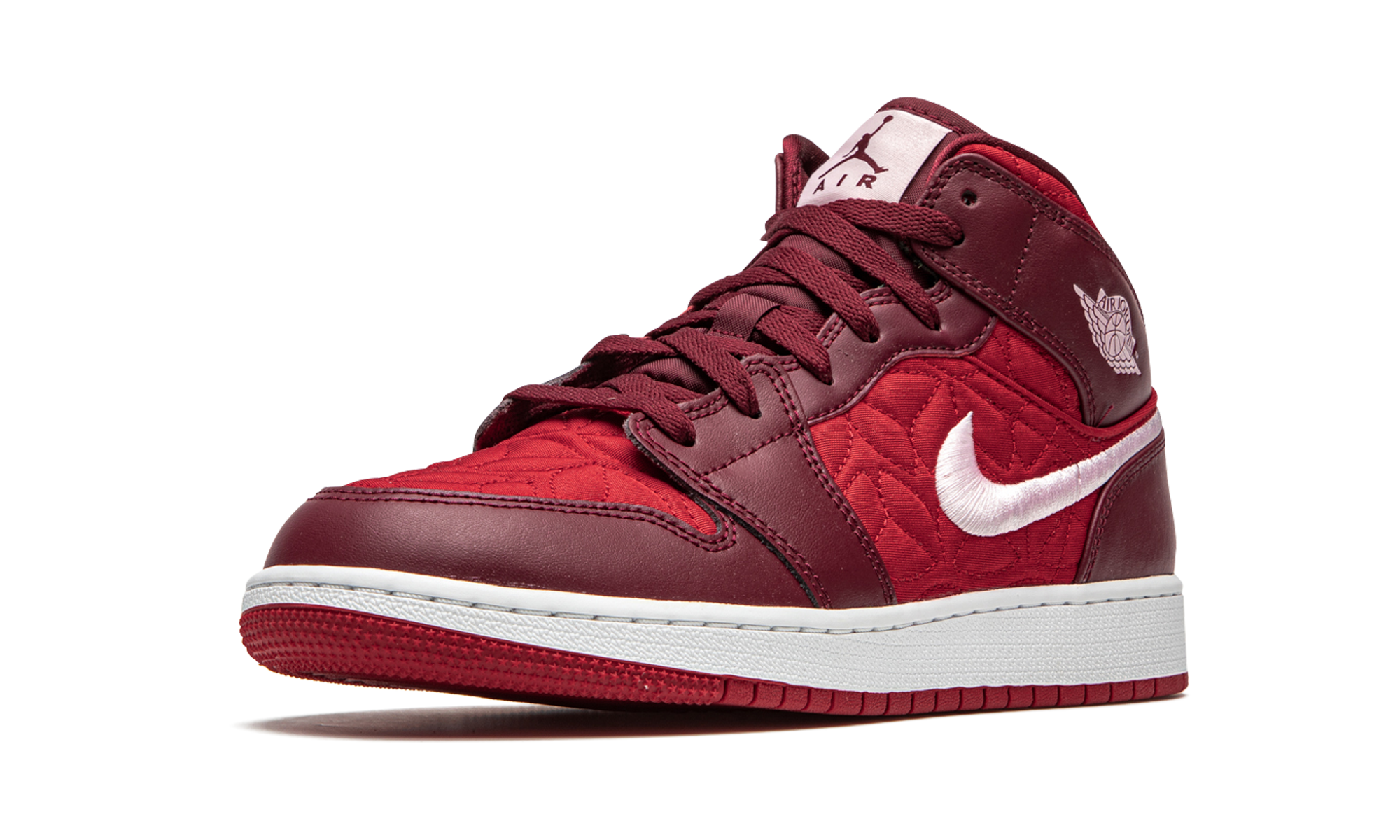 Air Jordan 1 Mid SE GS "Red Quilt" AV5174 600