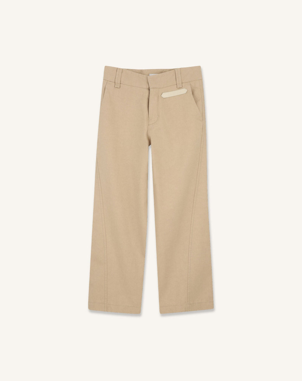 TWISTED STITCH COTTON PANTS