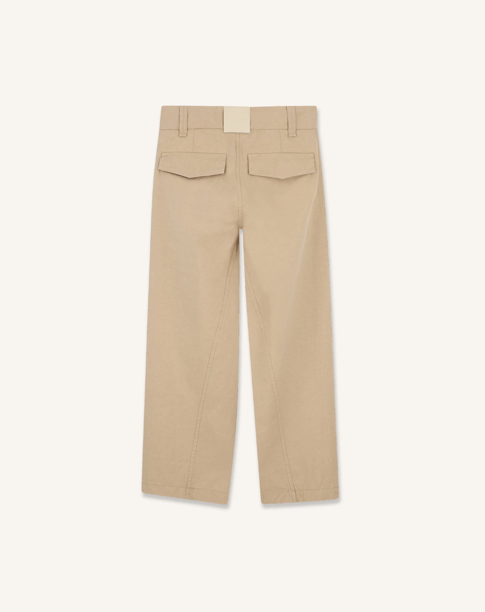 TWISTED STITCH COTTON PANTS