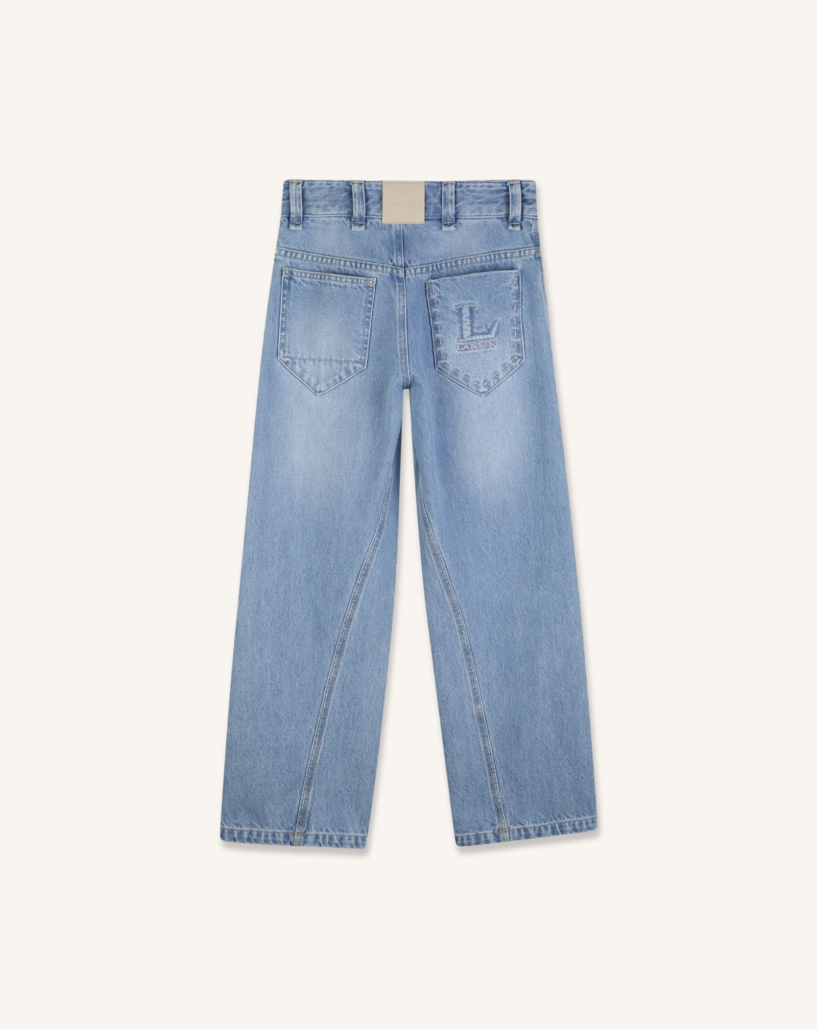 TWISTED STITCH DENIM PANTS