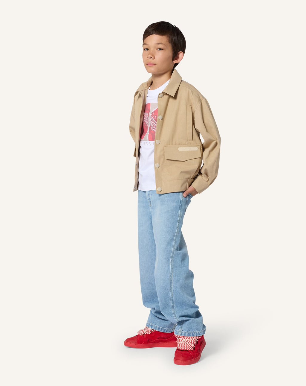TWISTED STITCH DENIM PANTS