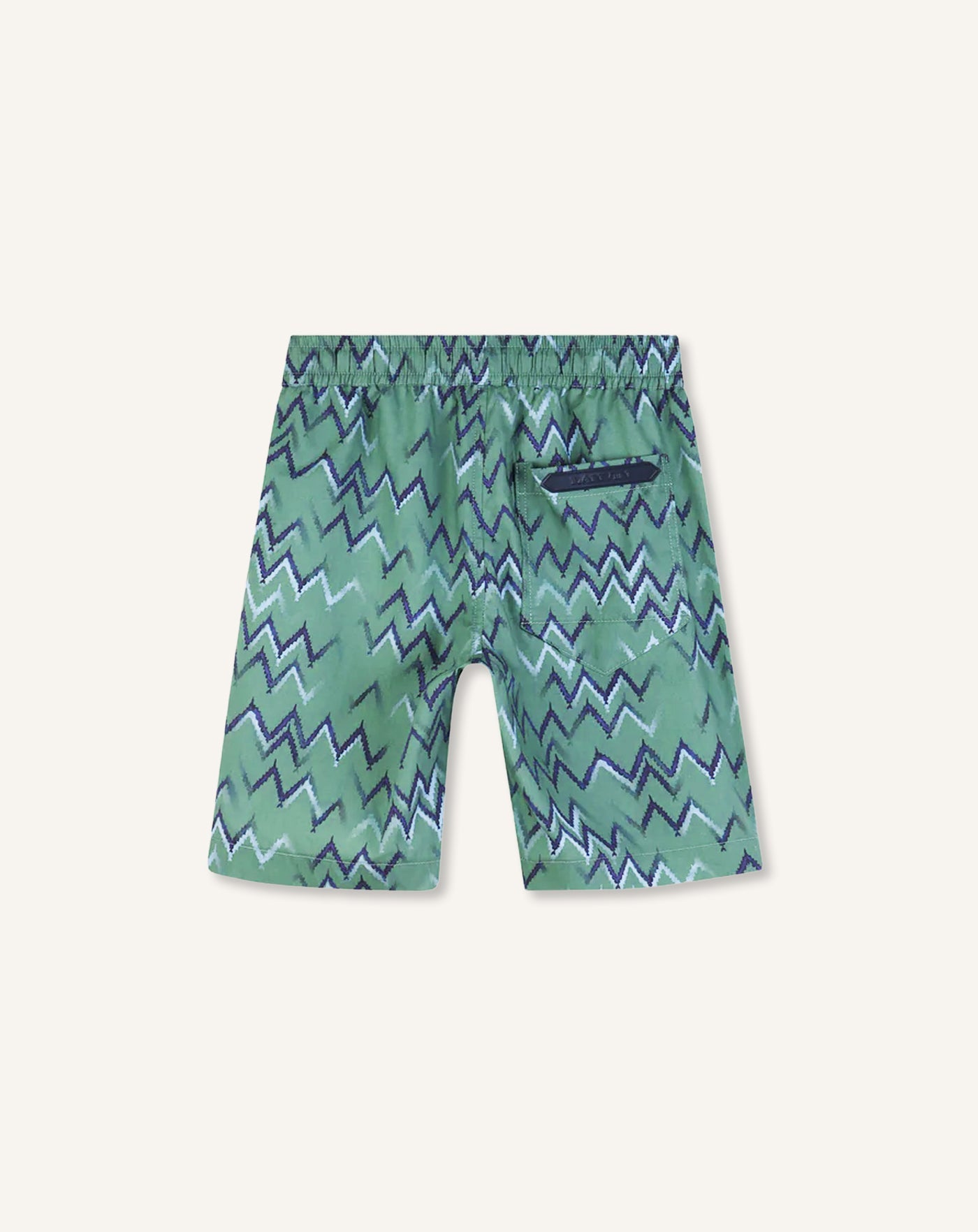 PRINTED COTTON POPLINE BERMUDA SHORTS
