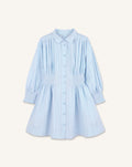 LONG SLEEVE SMOCK DRESS IN COTTON