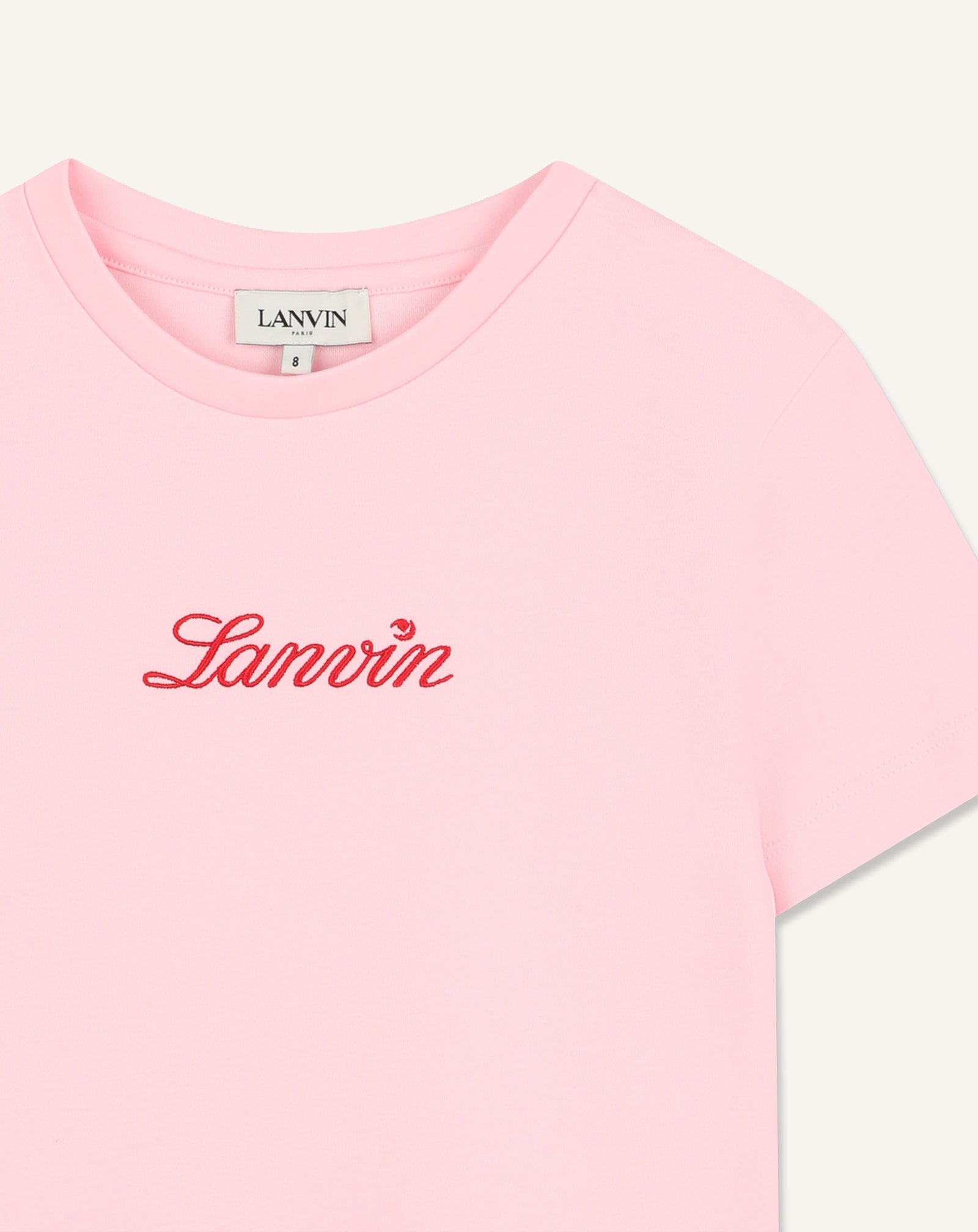 LANVIN LOGO COTTON TEE-SHIRT