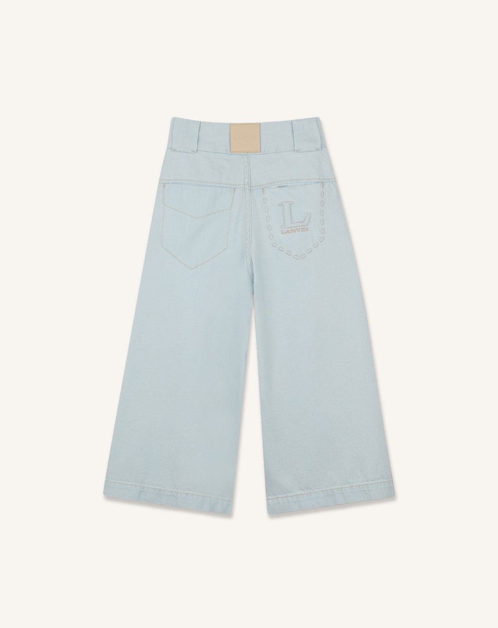 WIDE-LEG DENIM PANTS